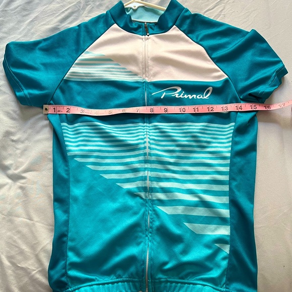 Blue and White Women’s Primal Cycling Jersey - Picture 3 of 5